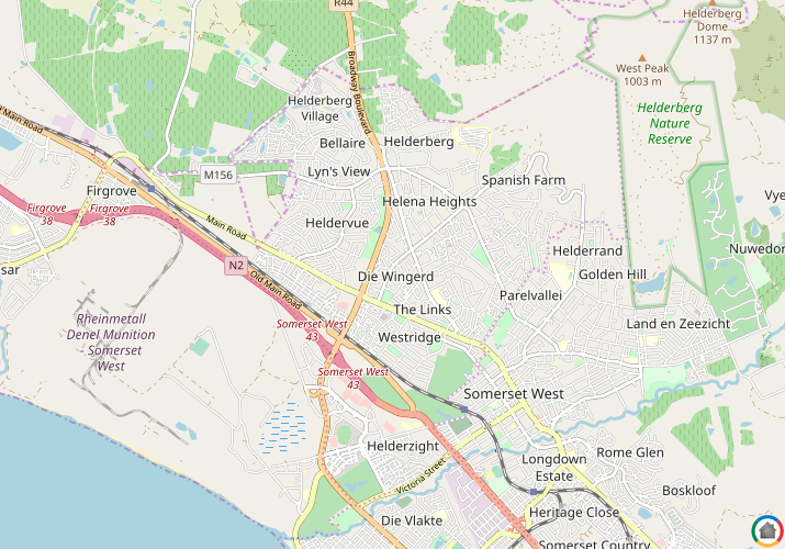 Map location of Die Wingerd